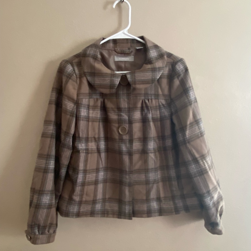 Vintage Liz Claiborne Wool Cape Coat with oversized buttons